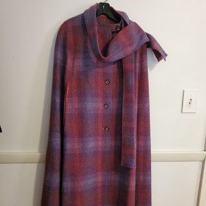 Cape w/scarf Wool Maxi